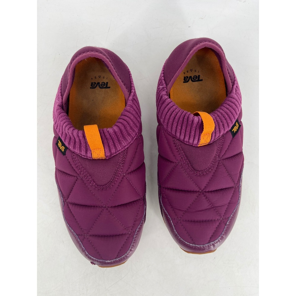Teva Ember Moc Shoes Womens 7 Purple Quilted Slip On Sneakers 1018225 - Picture 3 of 8